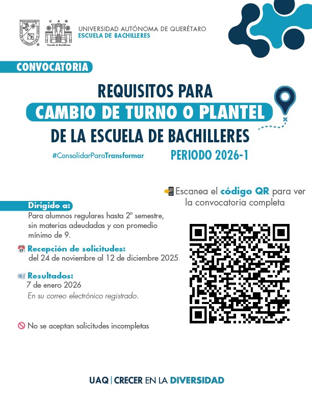 Convocatoria Cambio de Turno